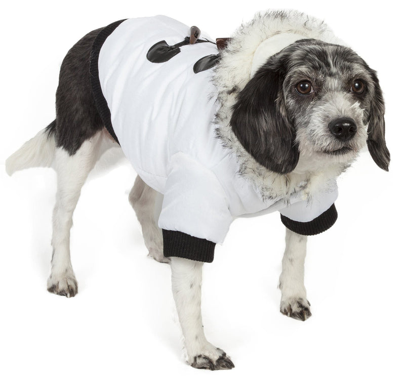 Pet Life Aspen Winter-White 3M Insulated Fashion Pet Parka Dog Coat