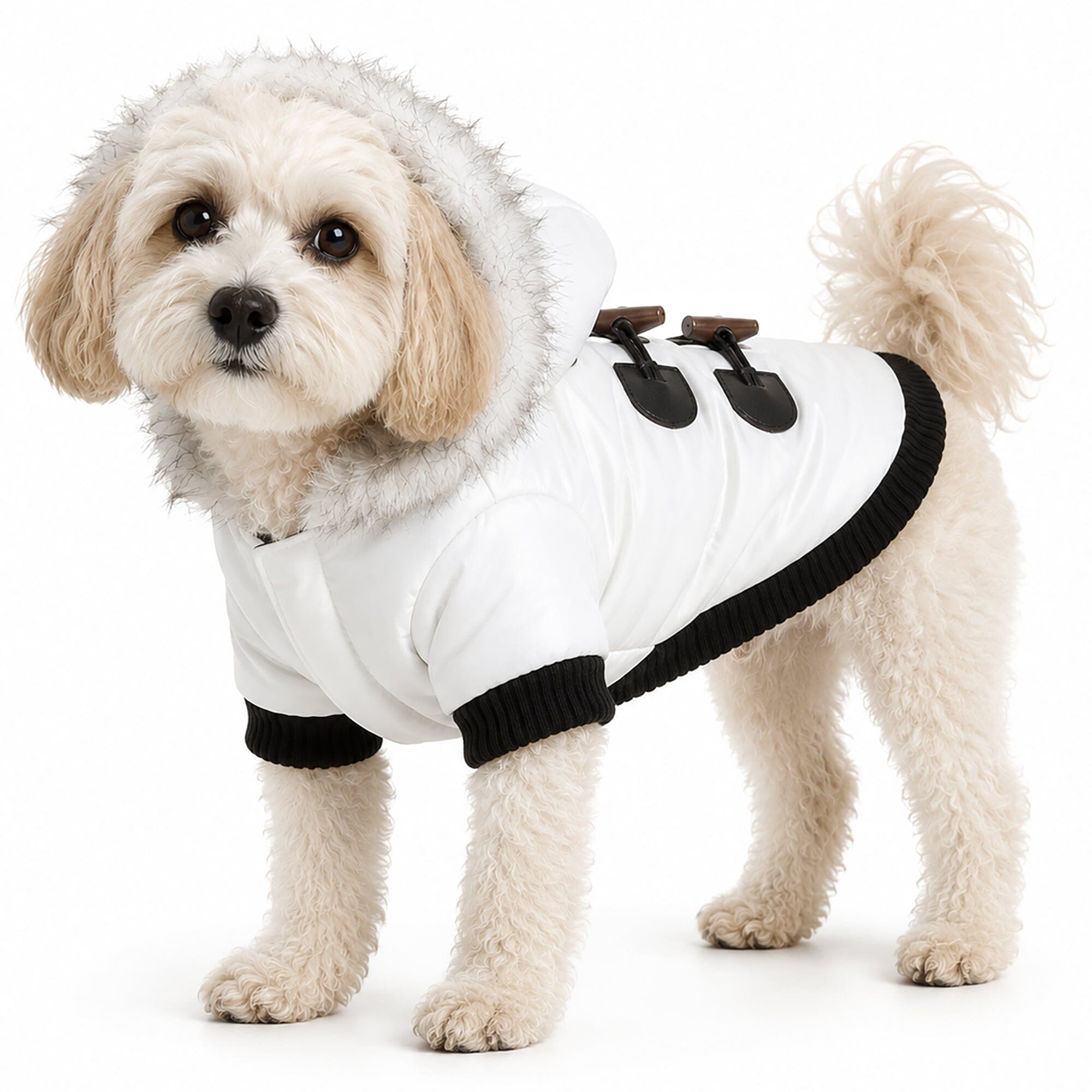 Pet Life Aspen Winter-White 3M Insulated Fashion Pet Parka Dog Coat | HT Animal Supply
