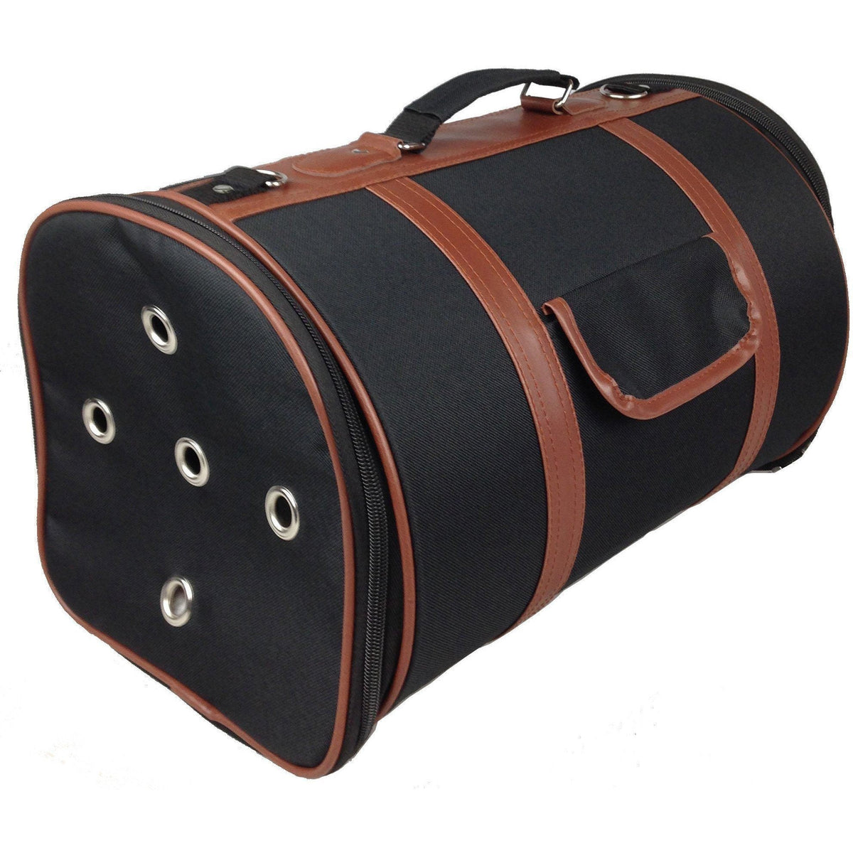 Pet Life Bark Avenue Cylindrical Airline Approved Fashion Designer Posh Pet Dog Carrier