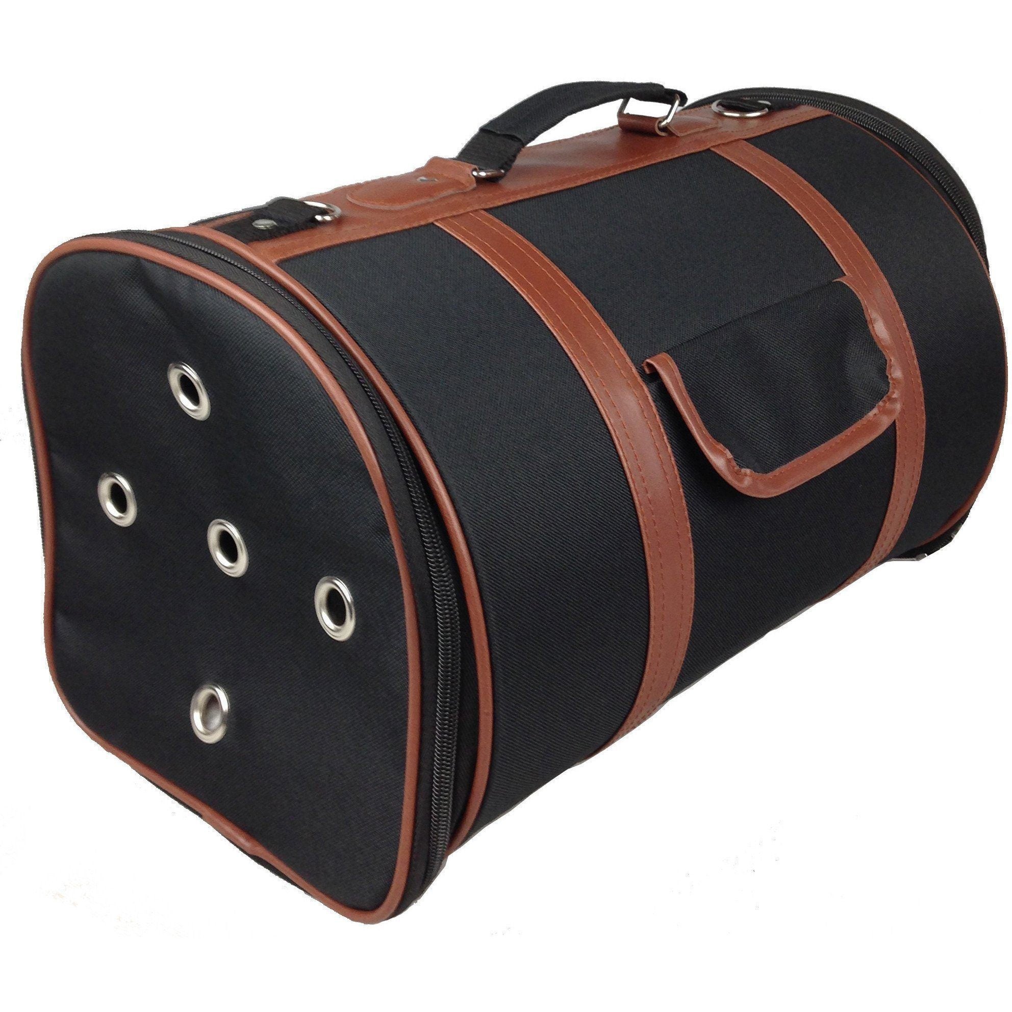 Pet Life Bark Avenue Cylindrical Airline Approved Fashion Designer Posh Pet Dog Carrier