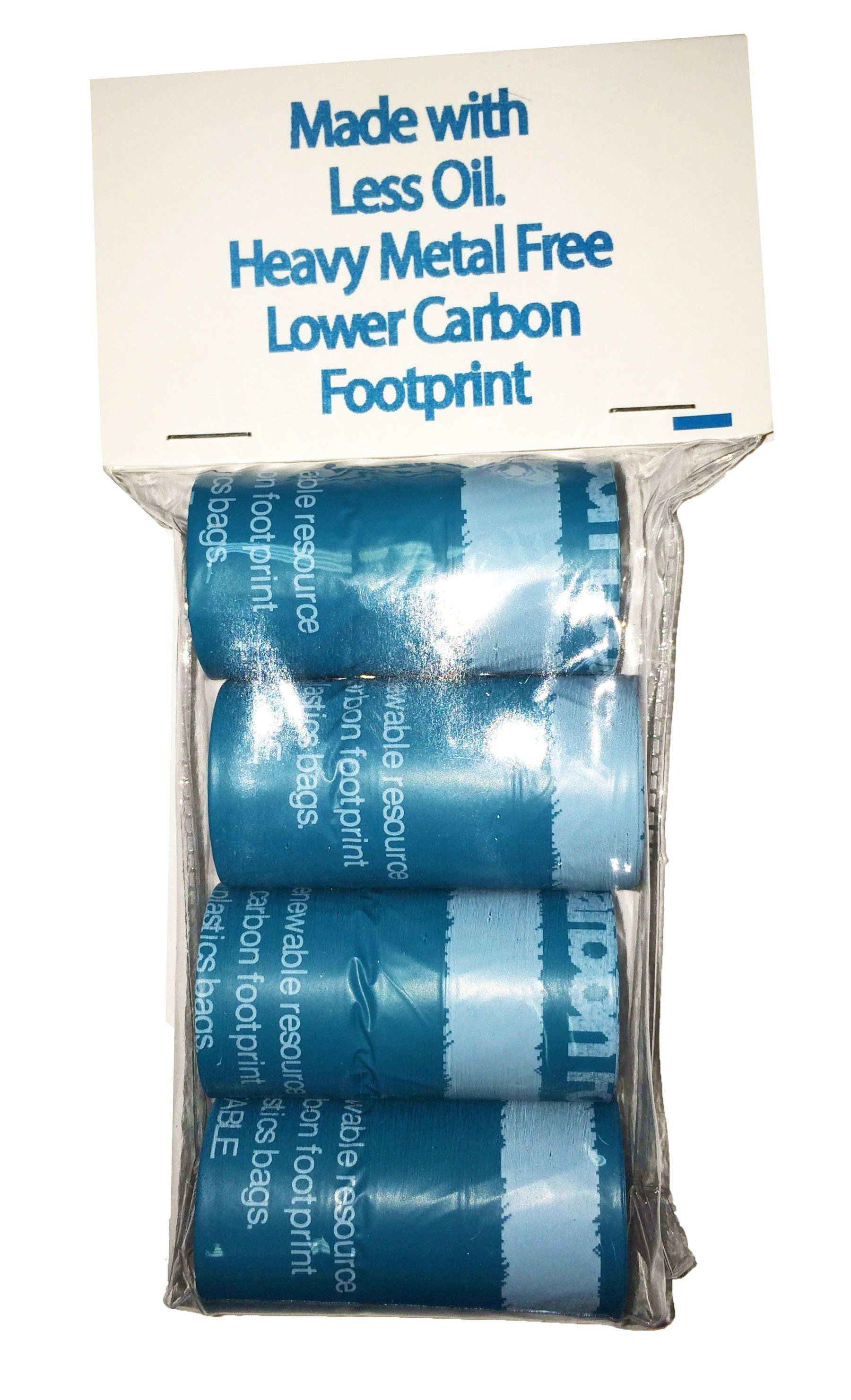 Pet Life Bio-Hybrid 100% Recyclable Thermoplastic and Polyethylene Carbon Reduced Eco-Friendly Pet Cat Dog Waste Bags from Renewable Thermoplastic Starch - Dispenser and 2 Pack of Rolls