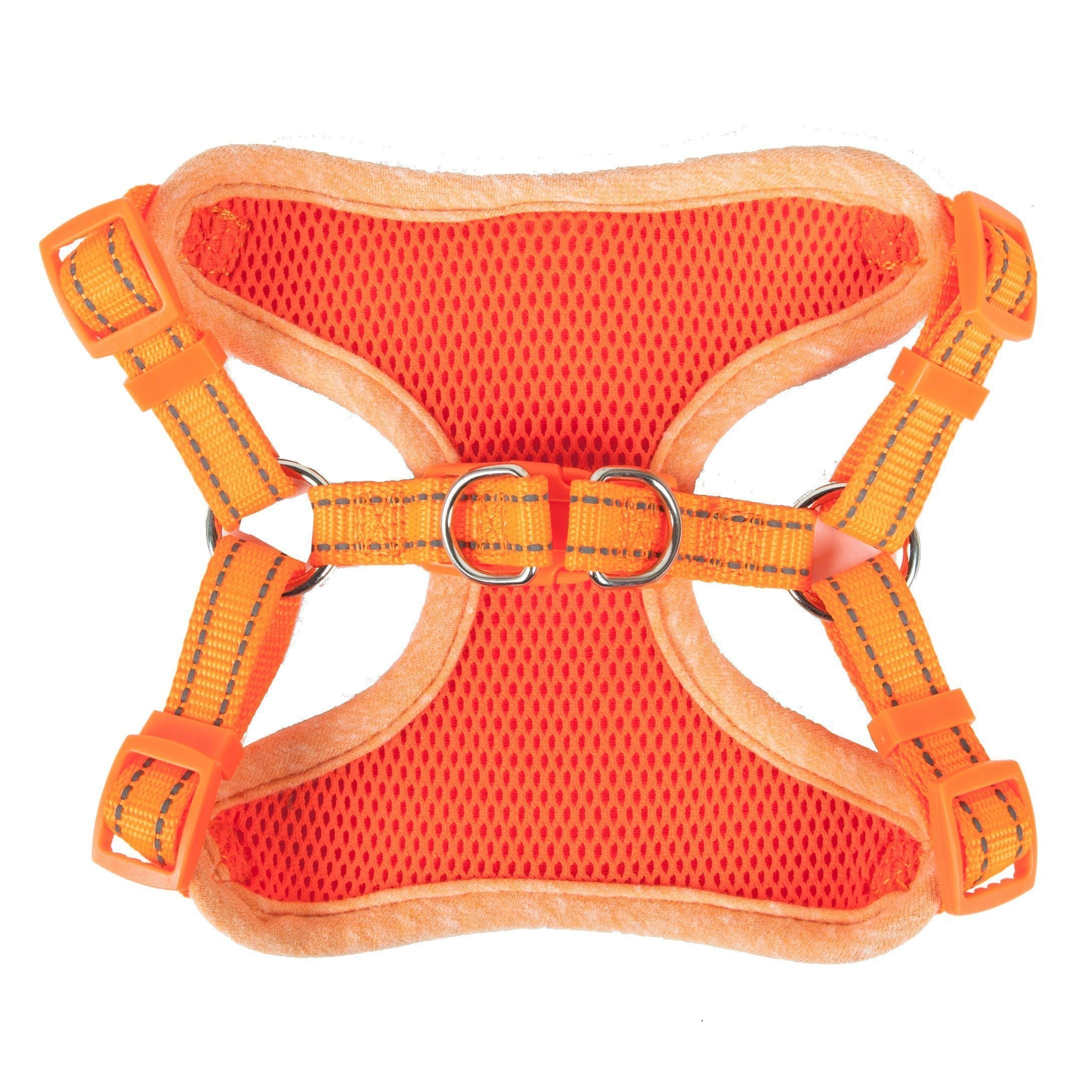 Pet Life Bonatied Mesh Reversed Adjustable Fashion Dog Harness W/ Designer Neck Tie