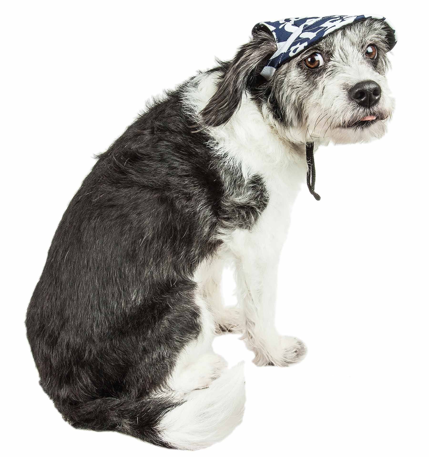 Pet Life Bone Cappa Graffiti Sculptured Uv Protectant Adjustable Fashion Dog Hat Cap