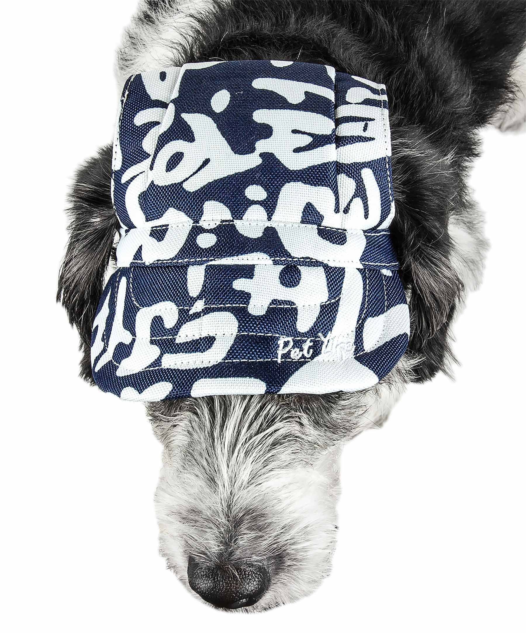 Pet Life Bone Cappa Graffiti Sculptured Uv Protectant Adjustable Fashion Dog Hat Cap