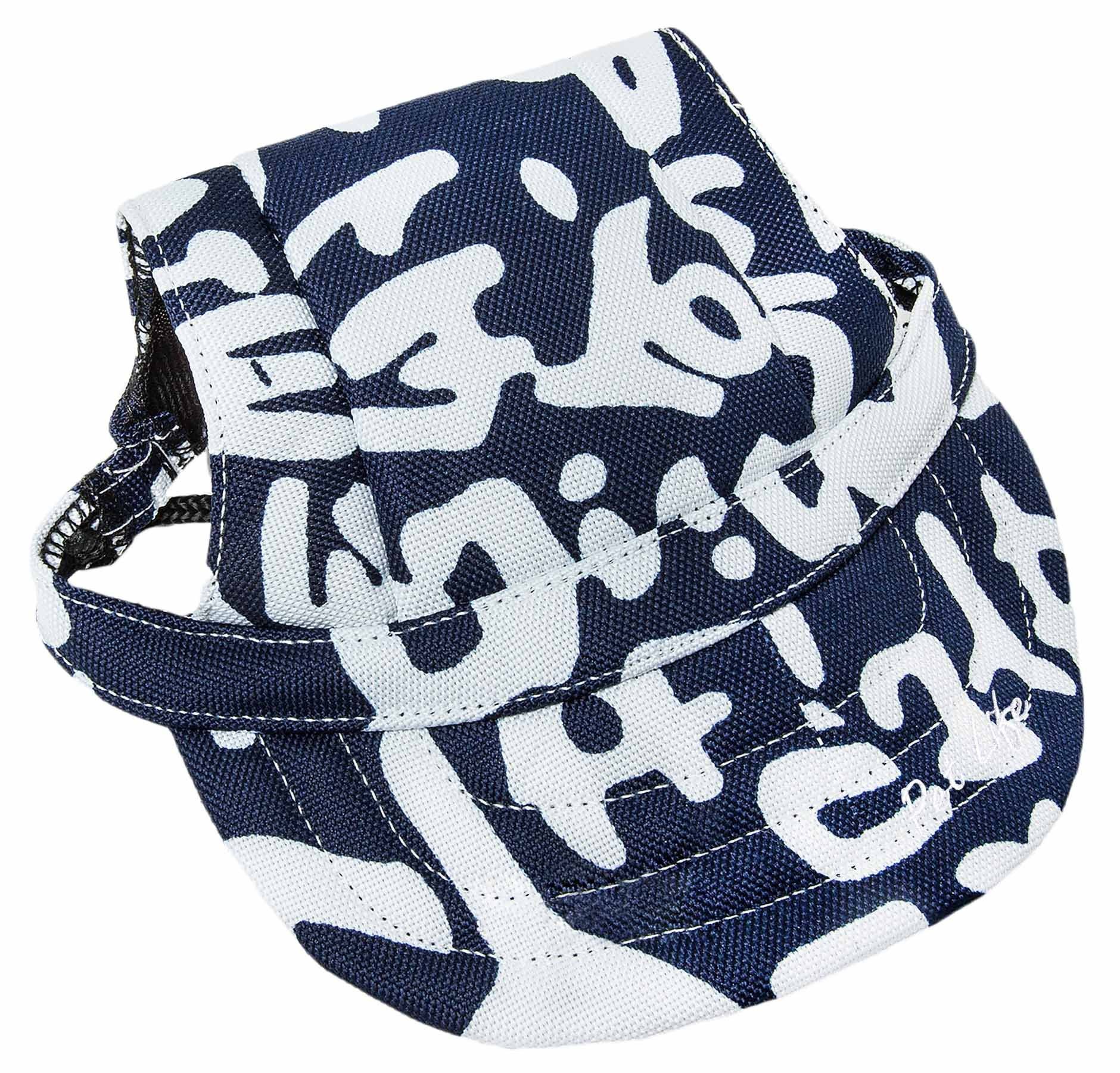 Pet Life Bone Cappa Graffiti Sculptured Uv Protectant Adjustable Fashion Dog Hat Cap