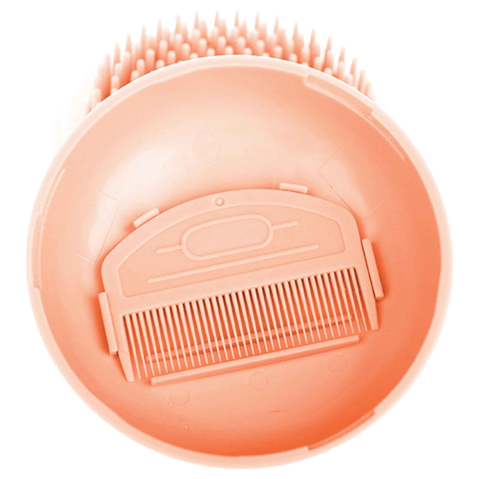 Pet Life Bravel 3-in-1 Travel Pocketed Dual Grooming Brush and Pet Comb | HT Animal Supply