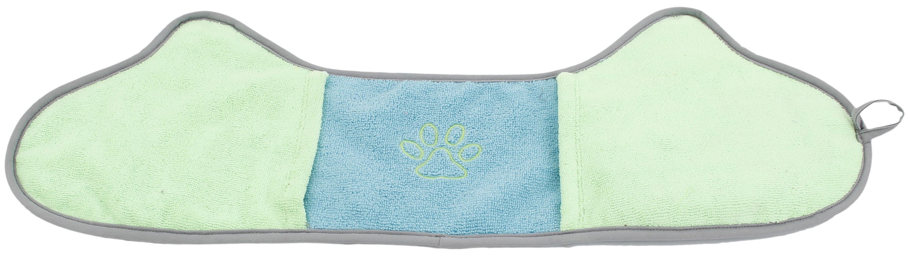 Pet Life Bryer 2-in-1 Hand-Inserted Microfiber Pet Grooming Towel and Brush