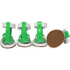Pet Life Buckle-Supportive PVC Waterproof Pet Dog Shoes Sandals - Set Of 4