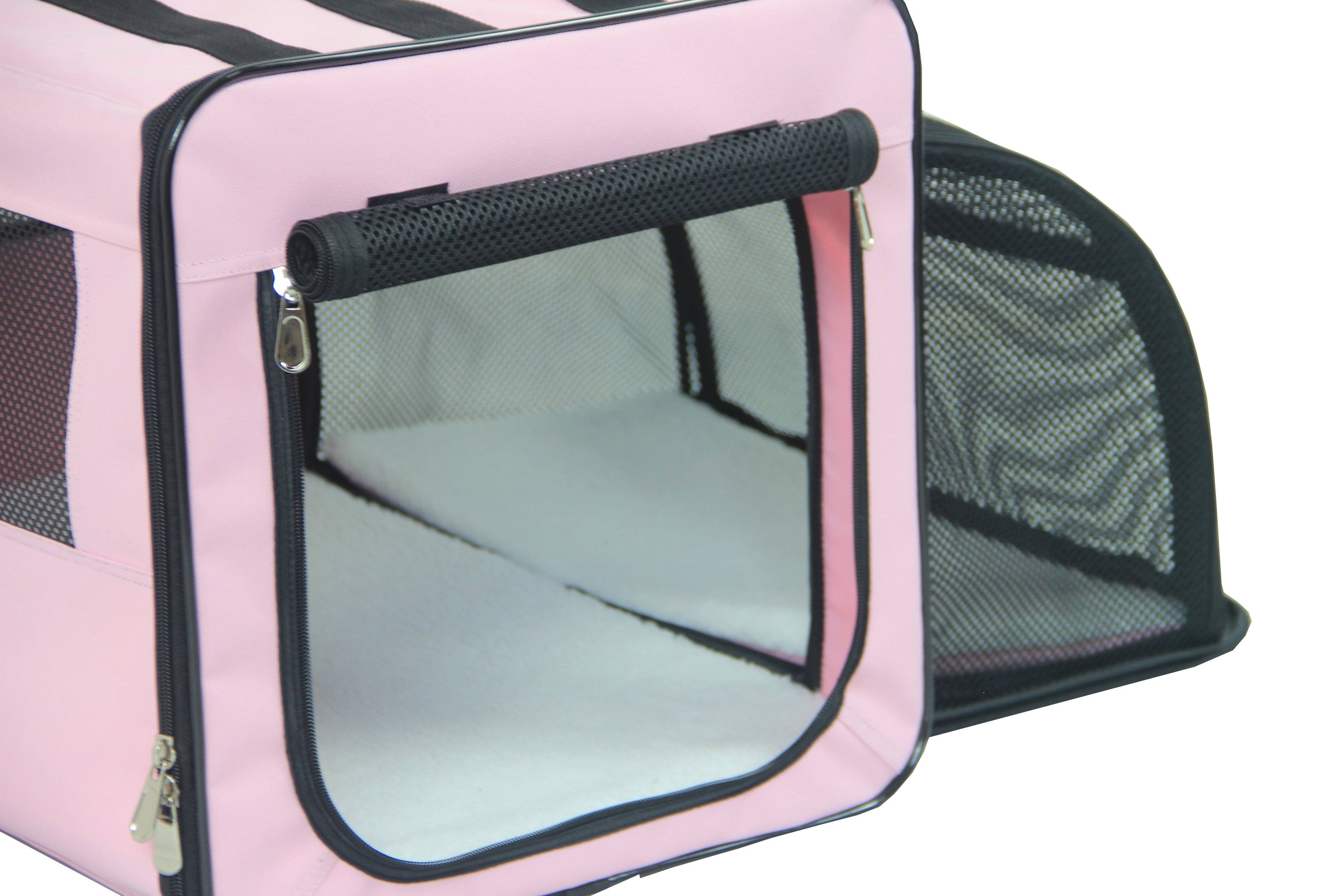 Pet Life Capacious Dual-Sided Expandable Spacious Wire Folding Collapsible Lightweight Pet Dog Crate Carrier House