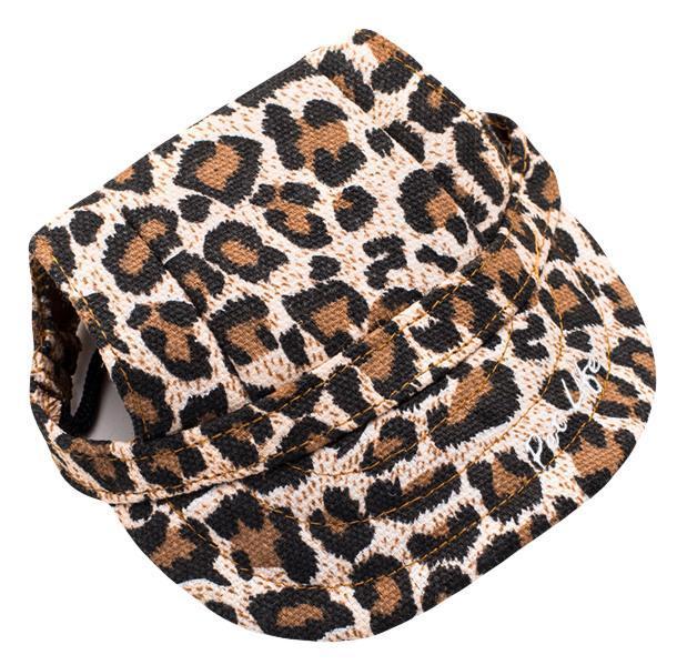 Pet Life Cheetah Bonita Cheetah Patterned Uv Protectant Adjustable Fashion Dog Hat Cap