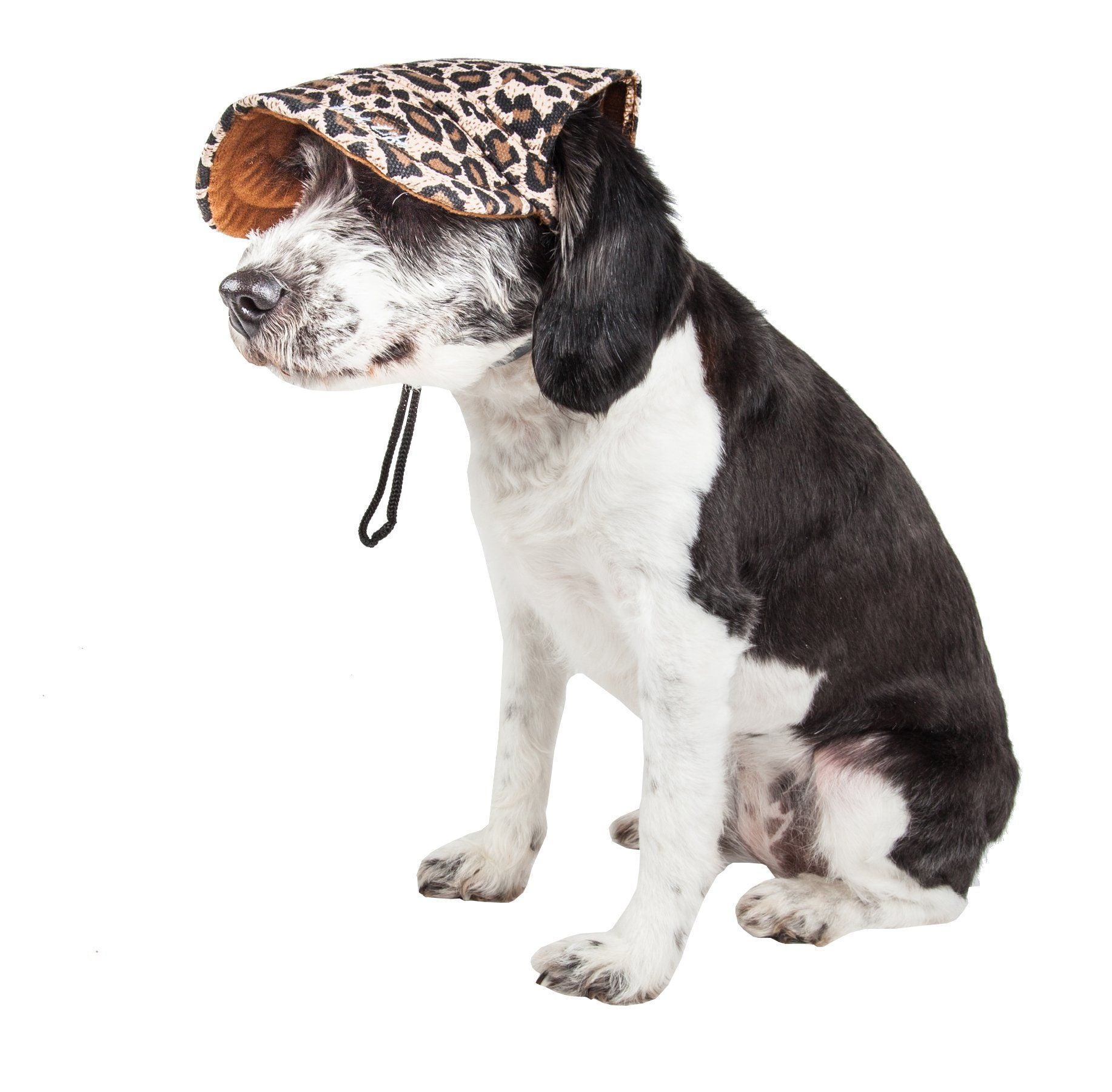 Pet Life Cheetah Bonita Cheetah Patterned Uv Protectant Adjustable Fashion Dog Hat Cap