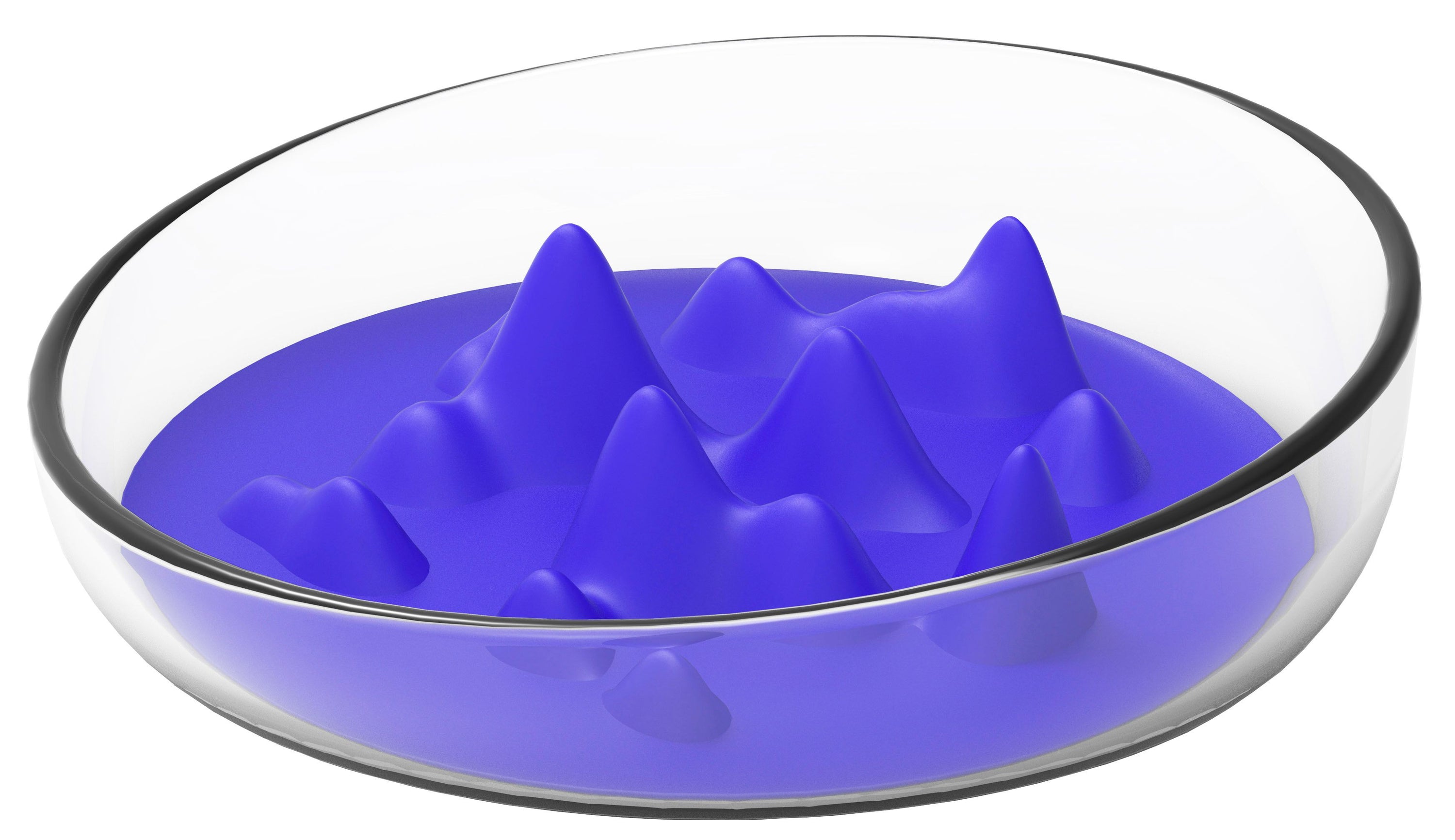 Pet Life Cirlicue Mountain Shaped Modern Slow Feeding Pet Bowl