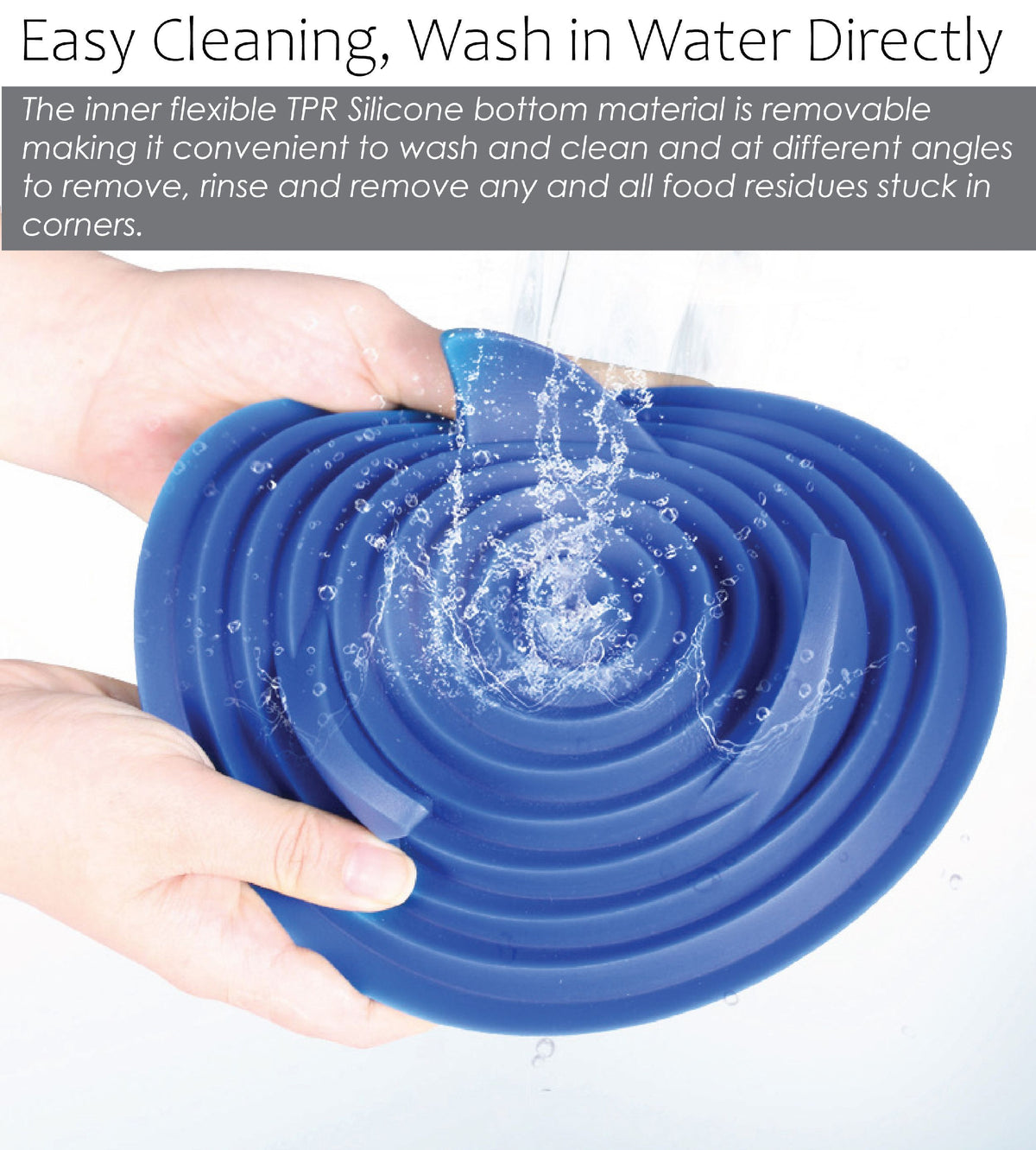 Pet Life Cirlicue Shark Fin Shaped Modern Slow Feeding Pet Bowl