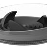 Pet Life ® Cirlicue Shark Fin Shaped Modern Slow Feeding Pet Bowl