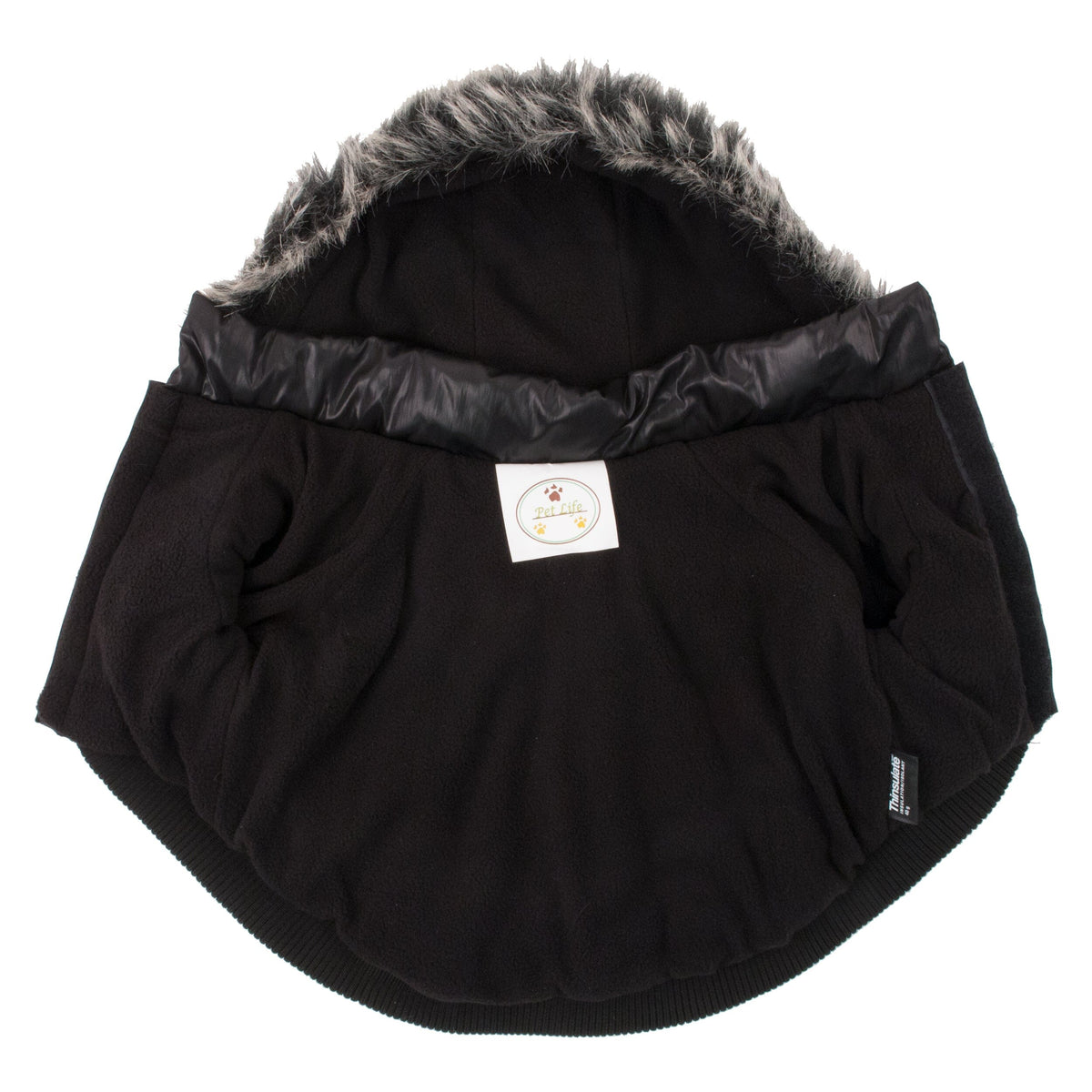Pet Life Classic Metallic Fashion 3M Insulated Dog Coat Parka w/ Removable Hood | HT Animal Supply