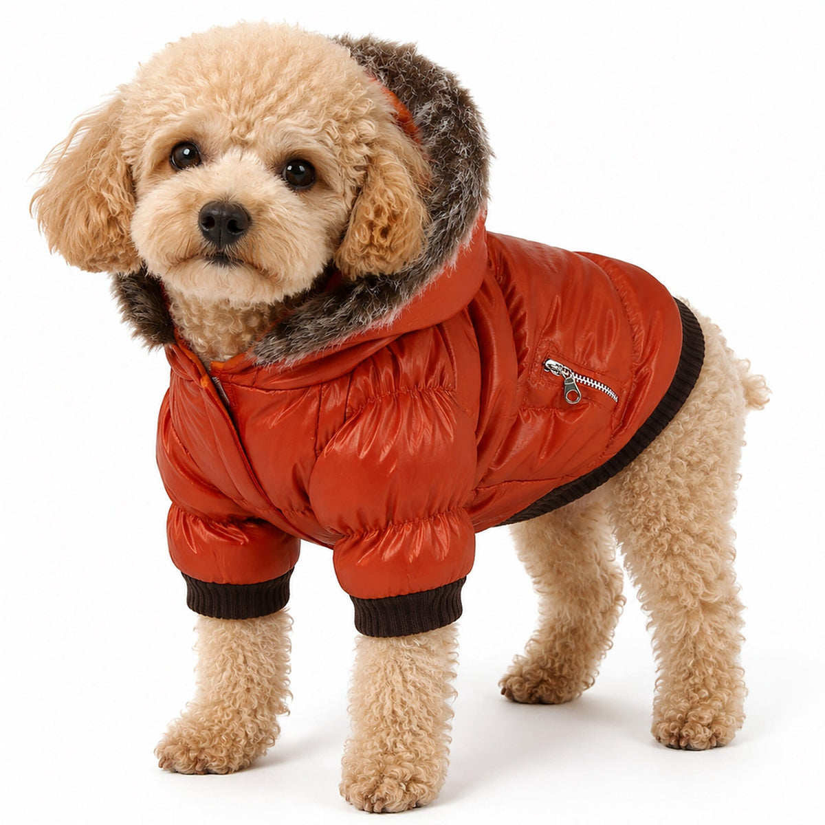 Pet Life Classic Metallic Fashion 3M Insulated Dog Coat Parka w/ Removable Hood | HT Animal Supply