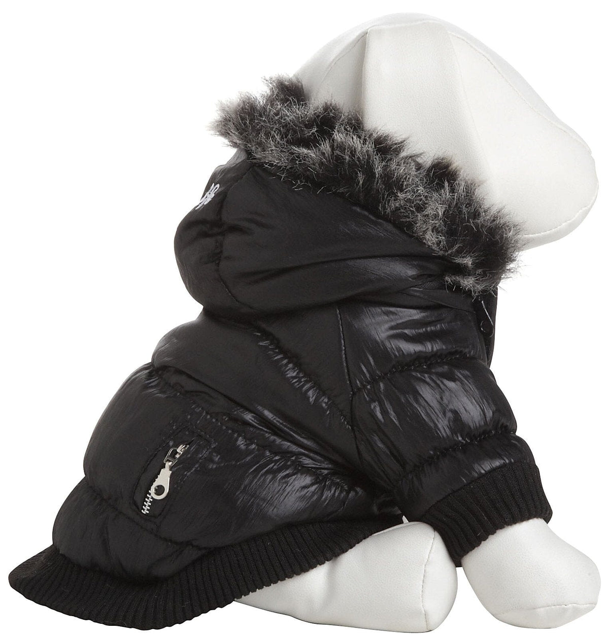 Pet Life Classic Metallic Fashion 3M Insulated Dog Coat Parka w/ Removable Hood | HT Animal Supply