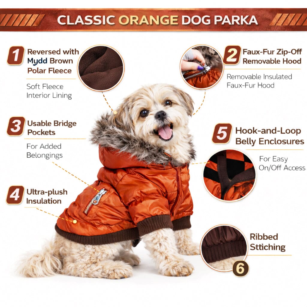 Pet Life Classic Metallic Fashion 3M Insulated Dog Coat Parka w/ Removable Hood | HT Animal Supply