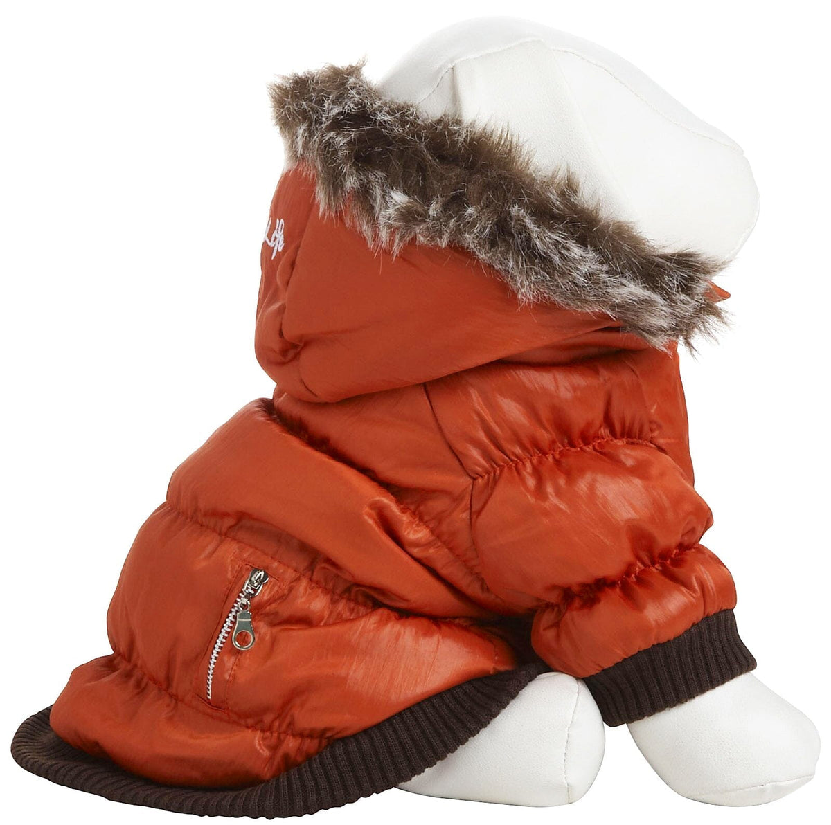 Pet Life Classic Metallic Fashion 3M Insulated Dog Coat Parka w/ Removable Hood | HT Animal Supply