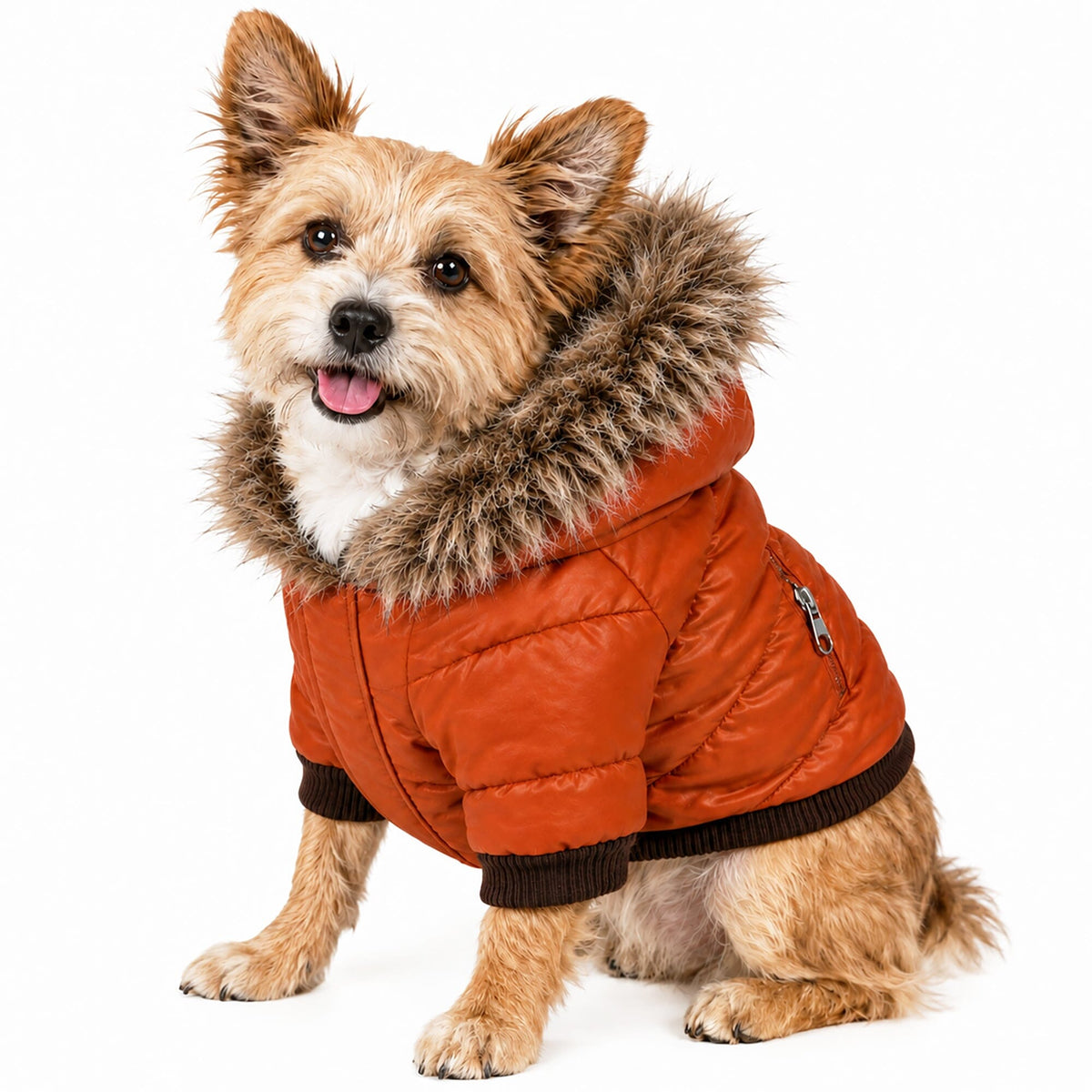 Pet Life Classic Metallic Fashion 3M Insulated Dog Coat Parka w/ Removable Hood | HT Animal Supply