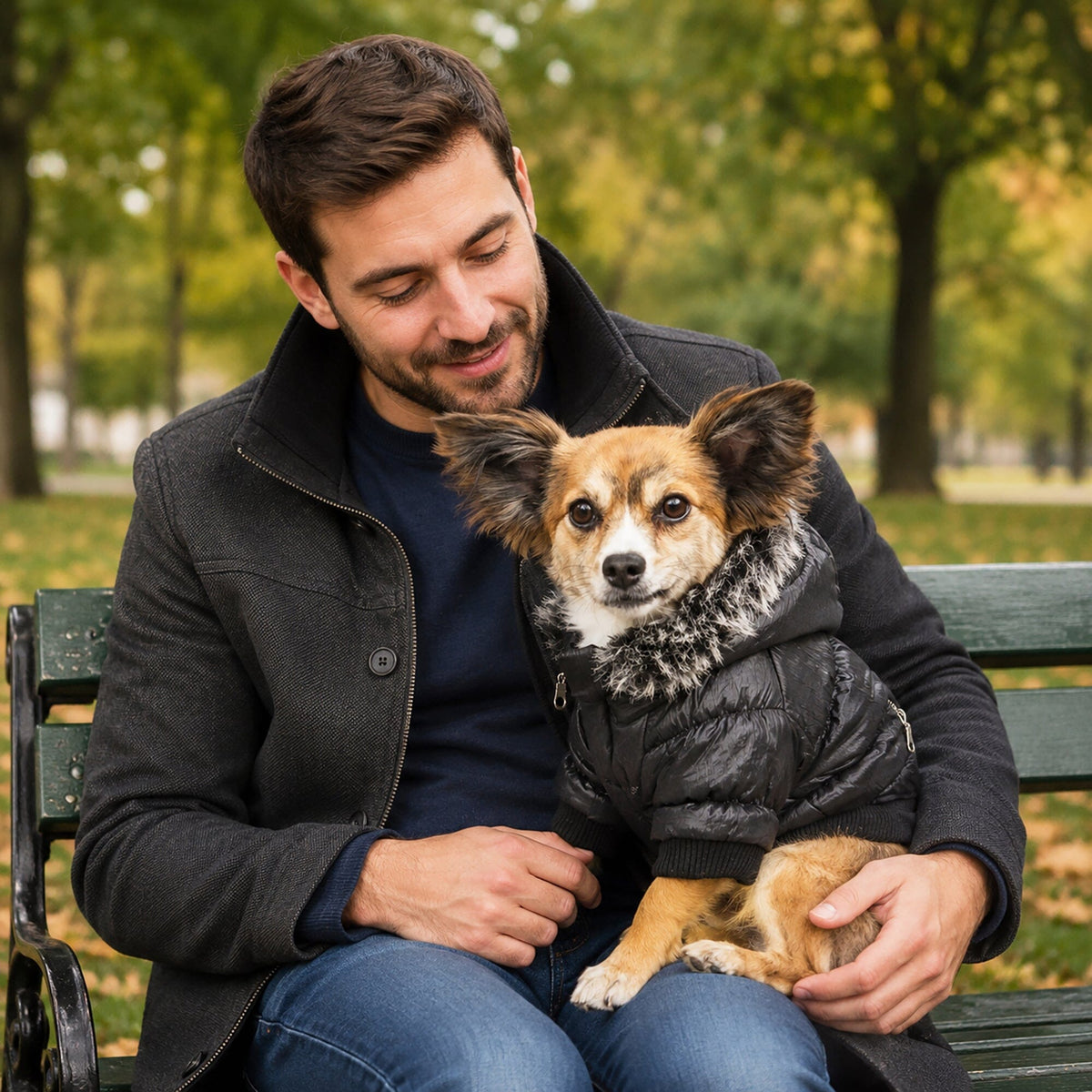 Pet Life Classic Metallic Fashion 3M Insulated Dog Coat Parka w/ Removable Hood | HT Animal Supply