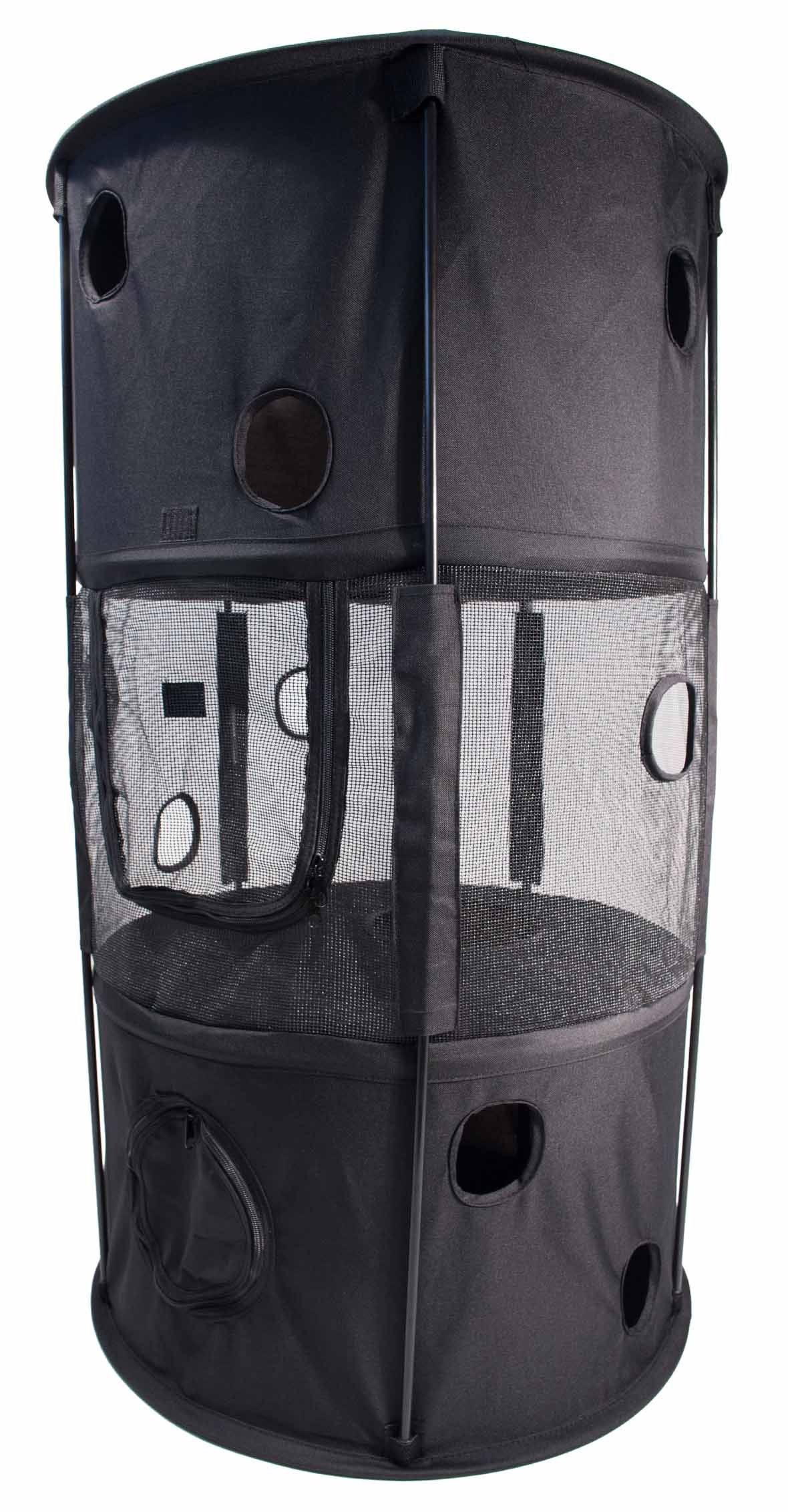 Pet Life Climber-Tree Play-Active Travel Collapsible Lightweight Kitty Cat Tree House Lounger