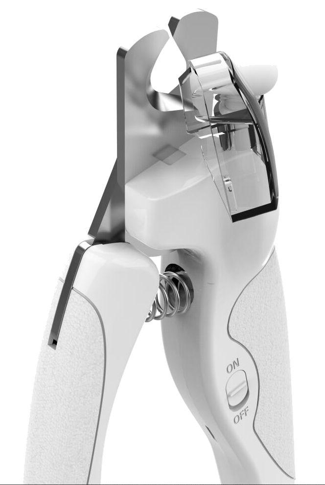 Pet Life Clip-Tronic LED Lighting and USB Charging Precision Cat and Dog Nail Clipper