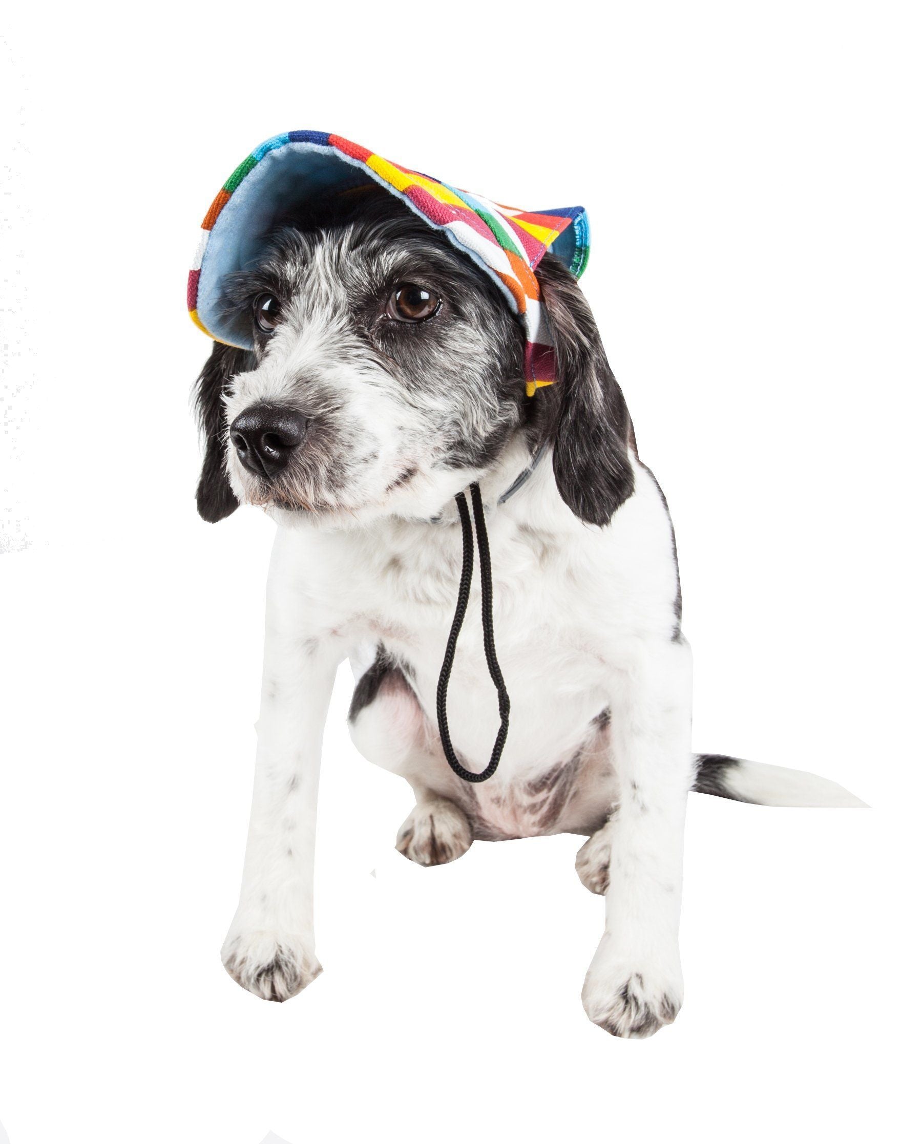 Pet Life Colorfur Floral UV Protectant Adjustable Fashion Dog Hat Cap