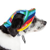 Pet Life Colorfur UV Protectant Adjustable Fashion Canopy Brimmed Dog Hat Cap
