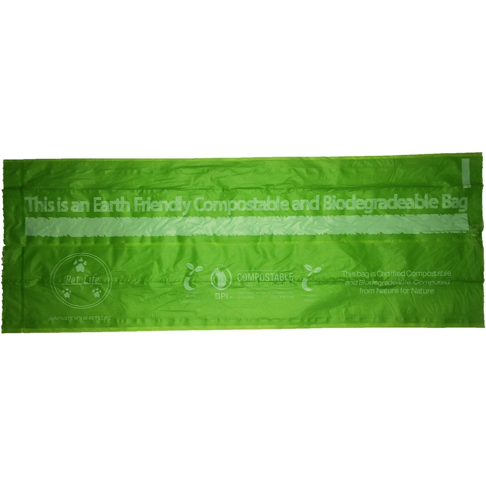 Pet Life Compostable 100% Recyclable and Biodegradable Eco-Friendly Pet Cat Dog Waste Bags from Thermoplastic Starch