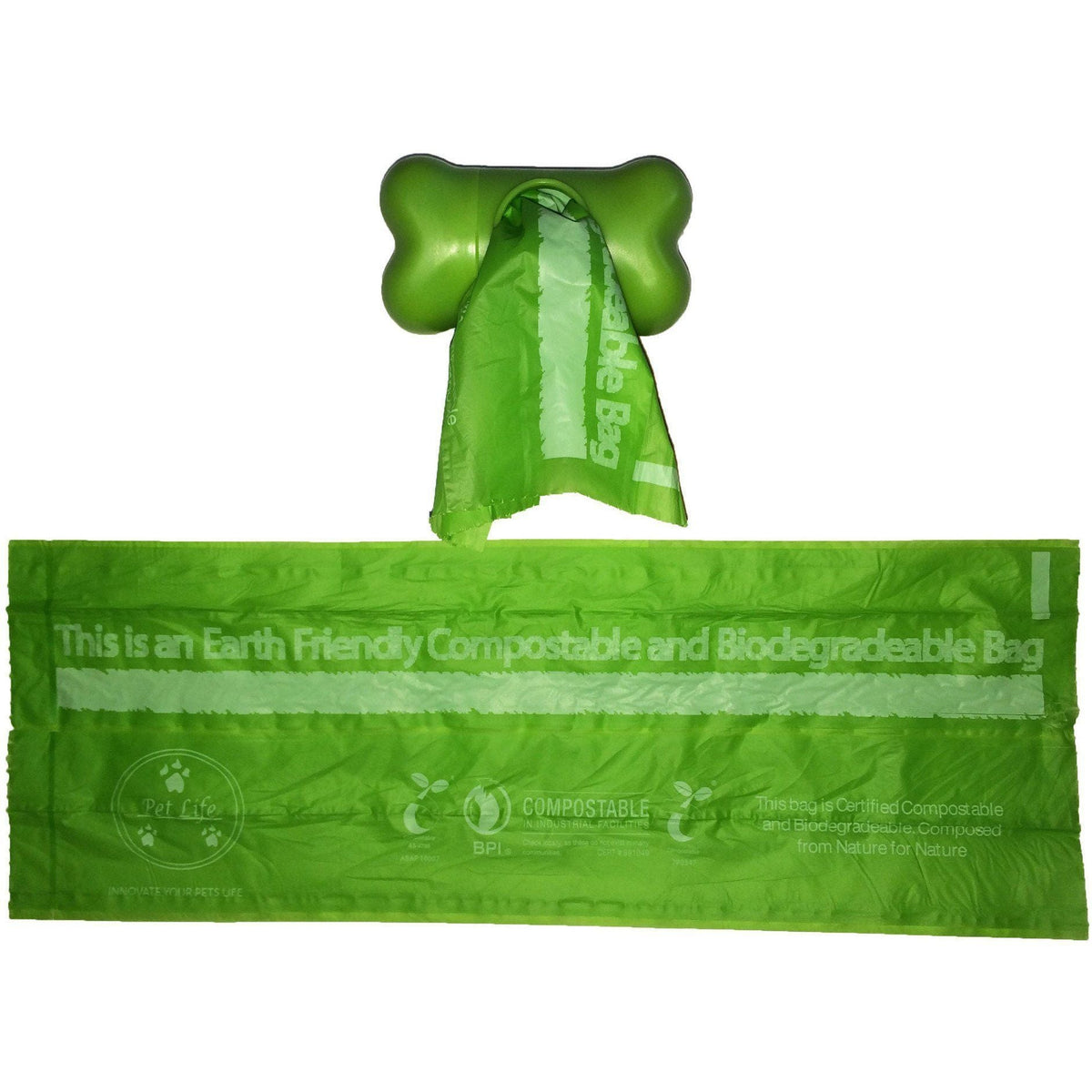 Pet Life Compostable 100% Recyclable and Biodegradable Eco-Friendly Pet Cat Dog Waste Bags from Thermoplastic Starch