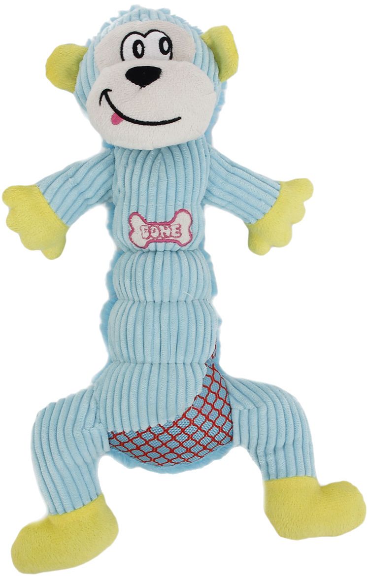 Pet Life Cuddle Plush Mesh and Plush Squeaking Dog Toy