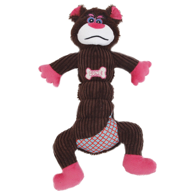 Pet Life Cuddle Plush Mesh and Plush Squeaking Dog Toy | HT Animal Supply