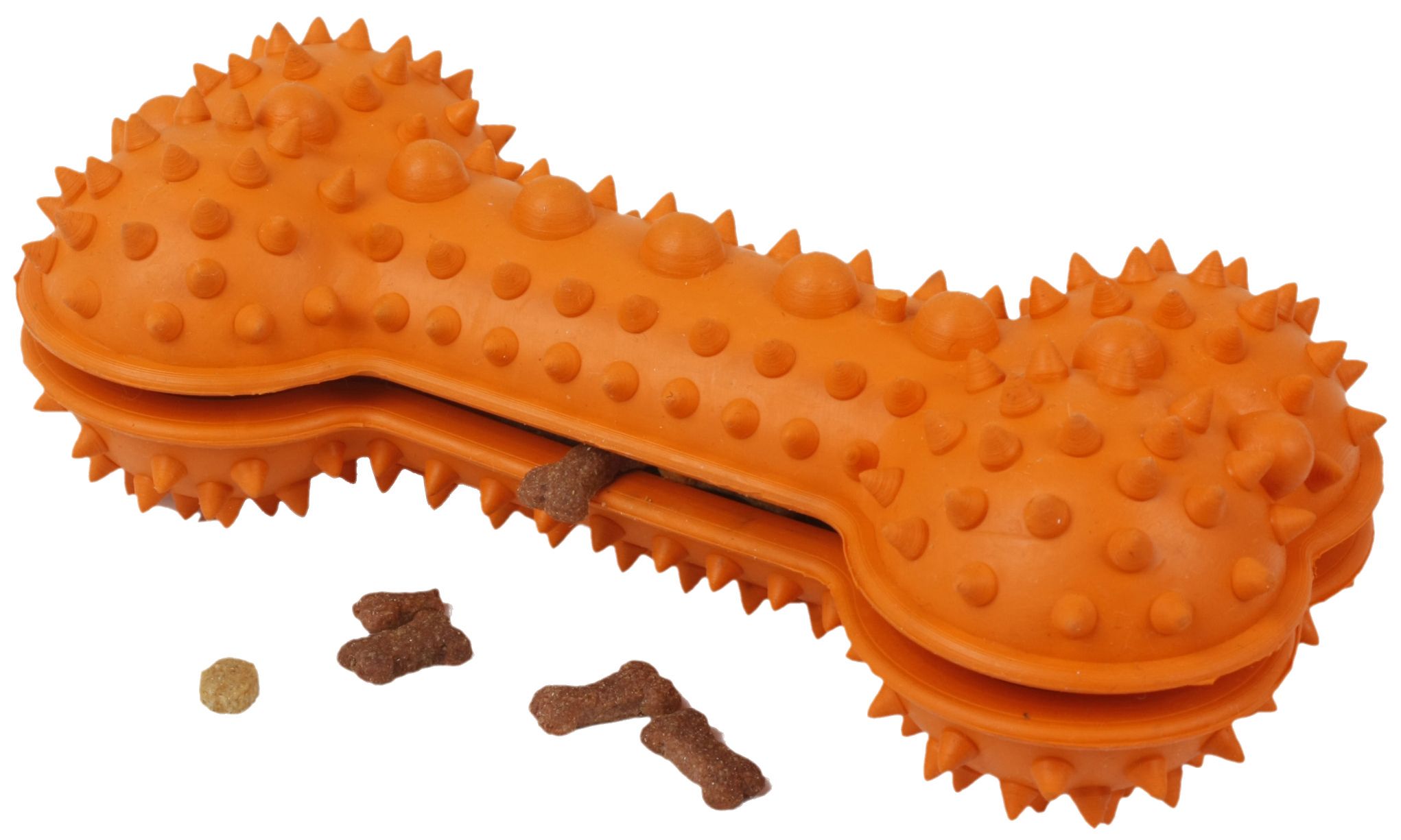 Pet Life Denta-Bone TPR Treat Dispensing and Dental Cleaning Durable Dog Toy