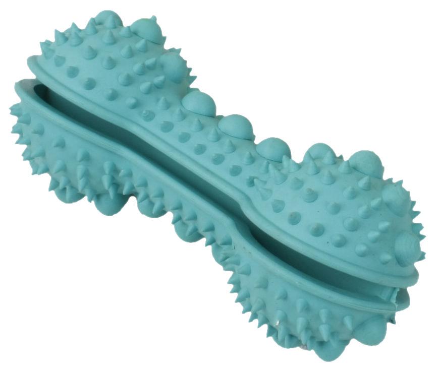 Pet Life ® Denta-Bone TPR Treat Dispensing and Dental Cleaning Durable Dog Toy