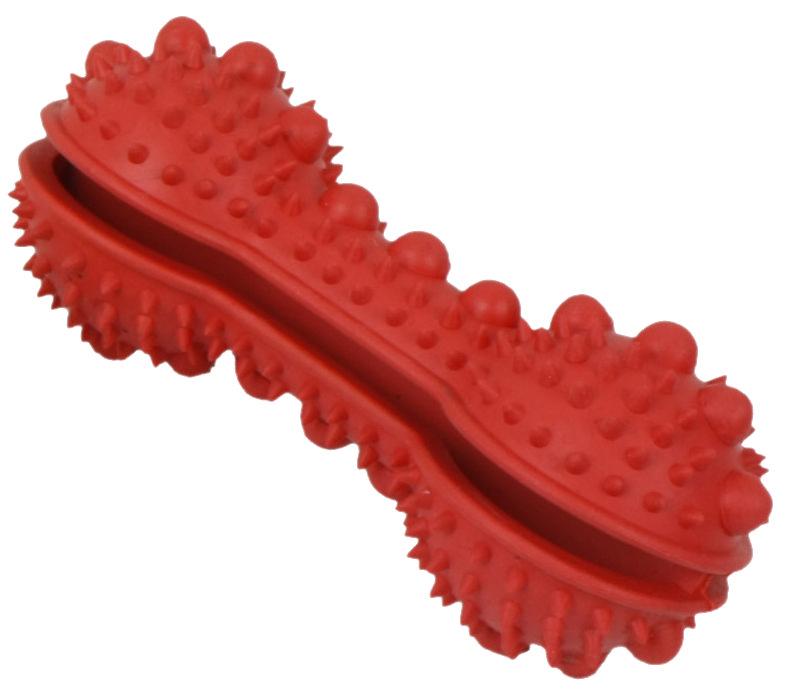 Pet Life Denta-Bone TPR Treat Dispensing and Dental Cleaning Durable Dog Toy