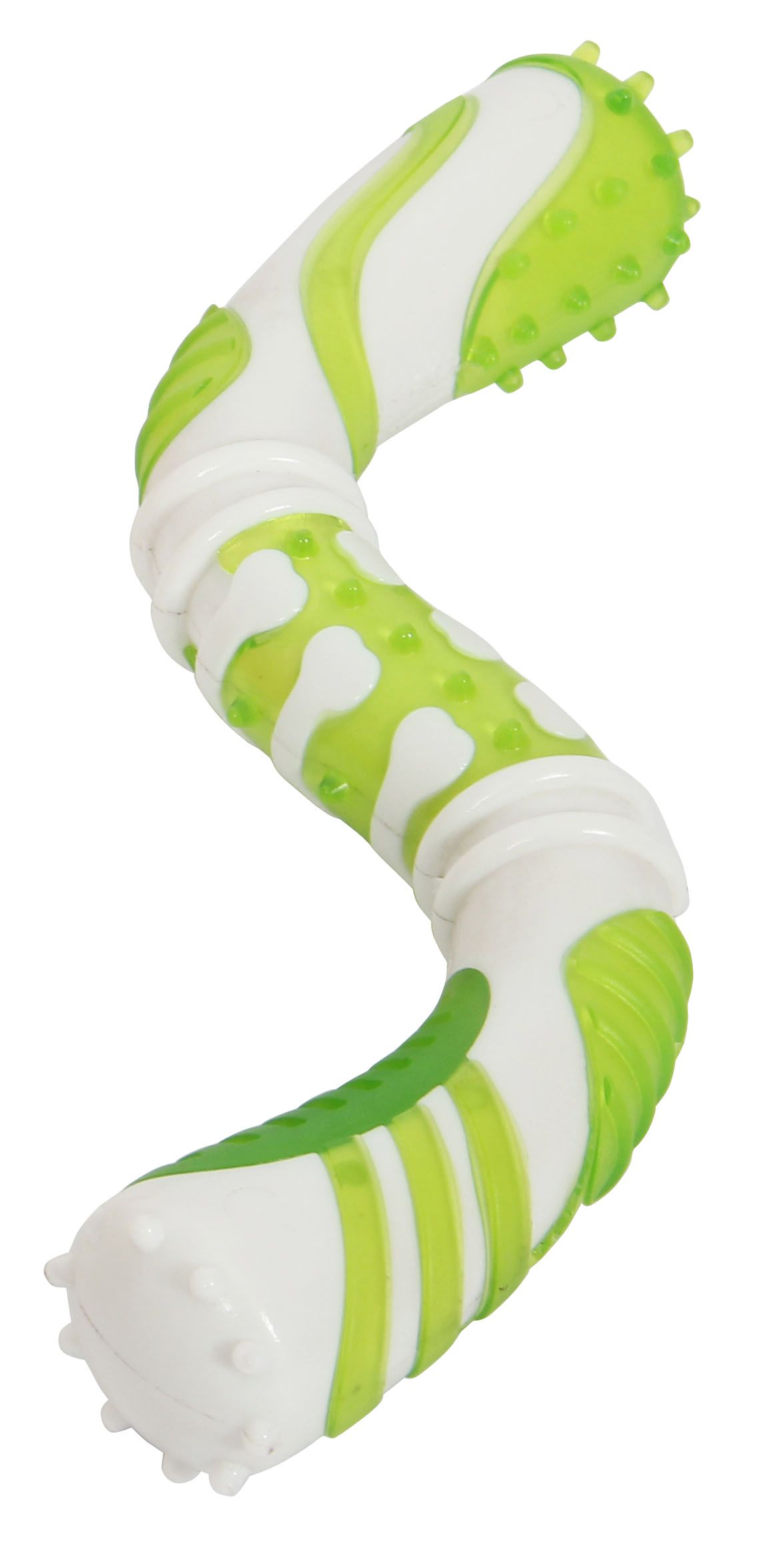 Pet Life ® Denta-Twist TPR Durable Dental Chew Toy