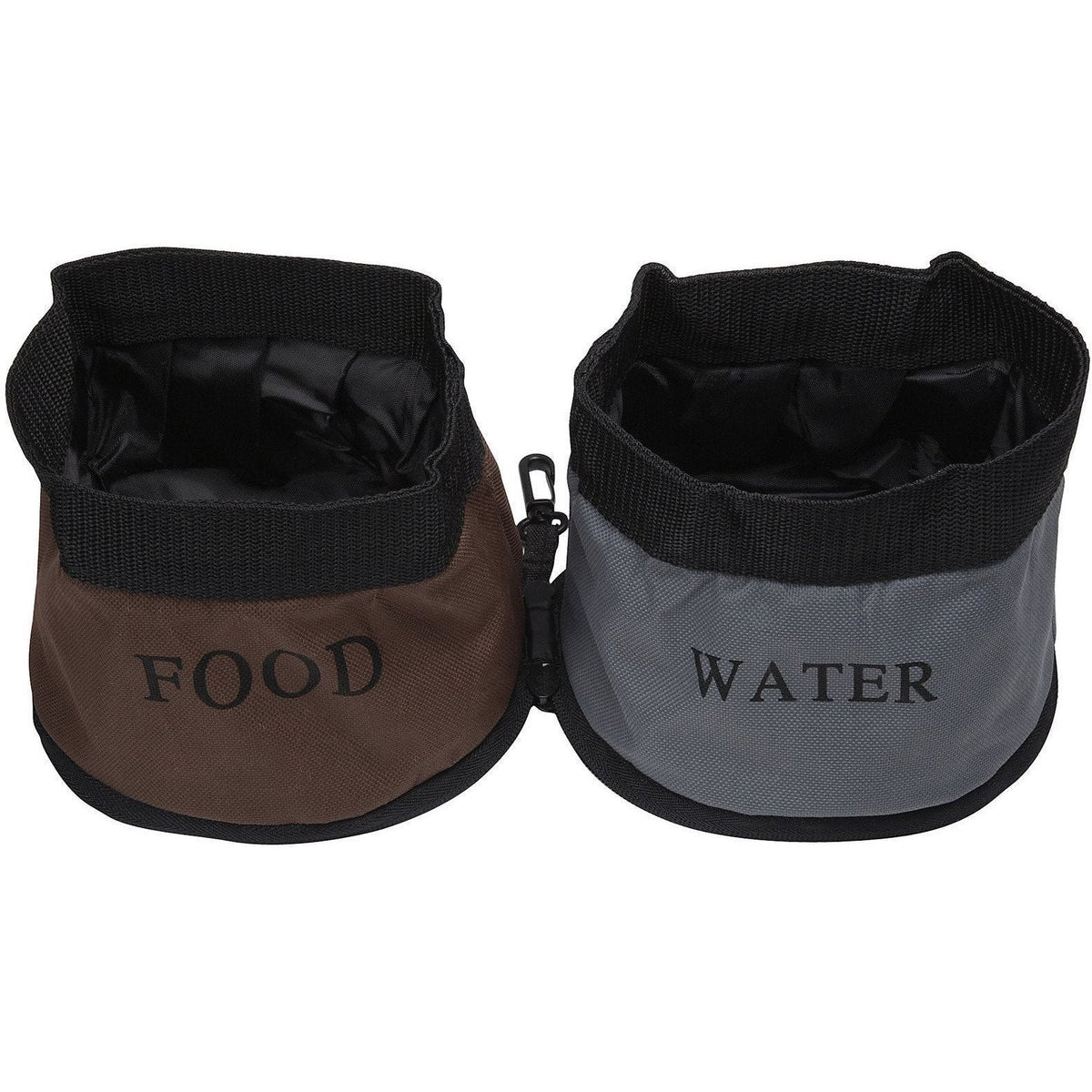 Pet Life Dual Folding Food and Water Collapsible Pet Travel Cat and Dog Bowl
