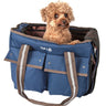 Pet Life ® Dual Snap Pocketed Fashion Designer Canvas Travel Pet Dog Carrier