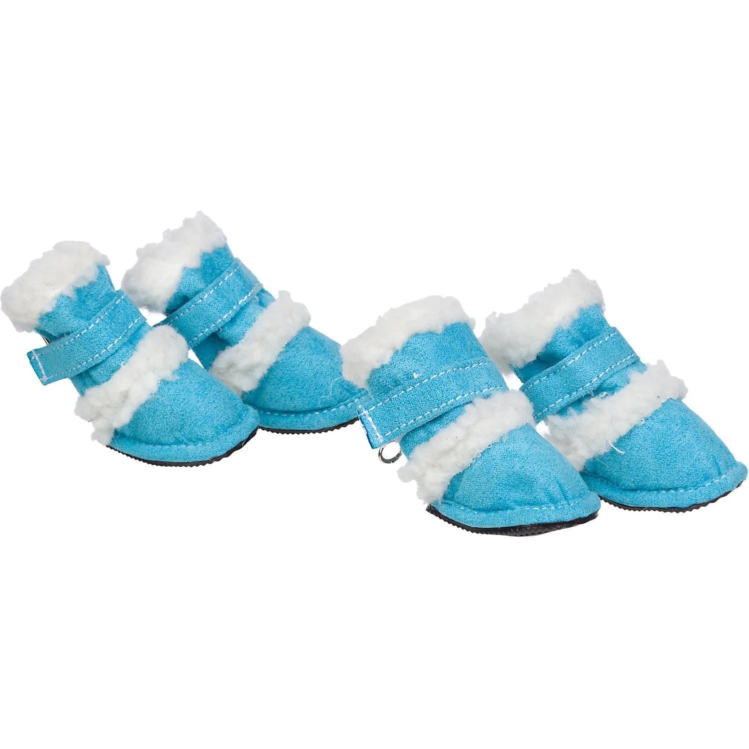 'Duggz' 3M Insulated Winter Fashion Dog Shoes Booties - Set of 4 (Blue)