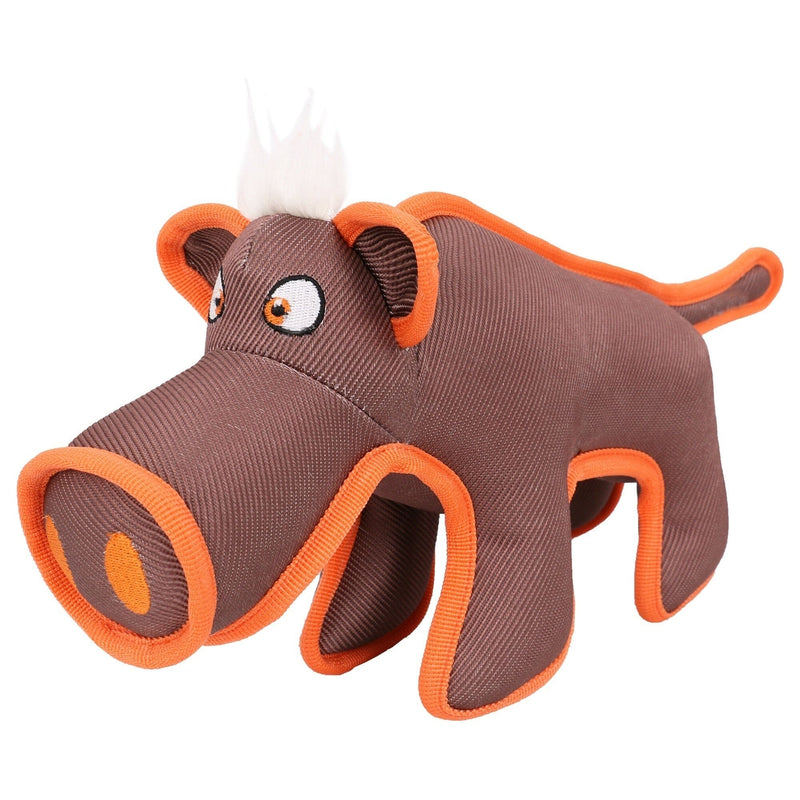 Pet Life Dura-Chew Plush Animal Nylon Squeaker Dog Toy | HT Animal Supply