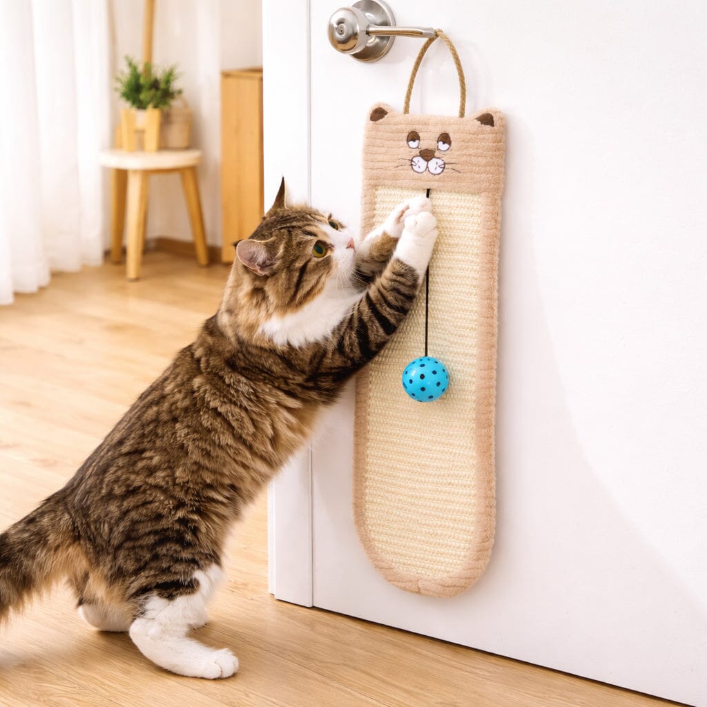 Pet Life Eco-Natural Sisal and Jute Hanging Carpet Cat Scratcher | HT Animal Supply