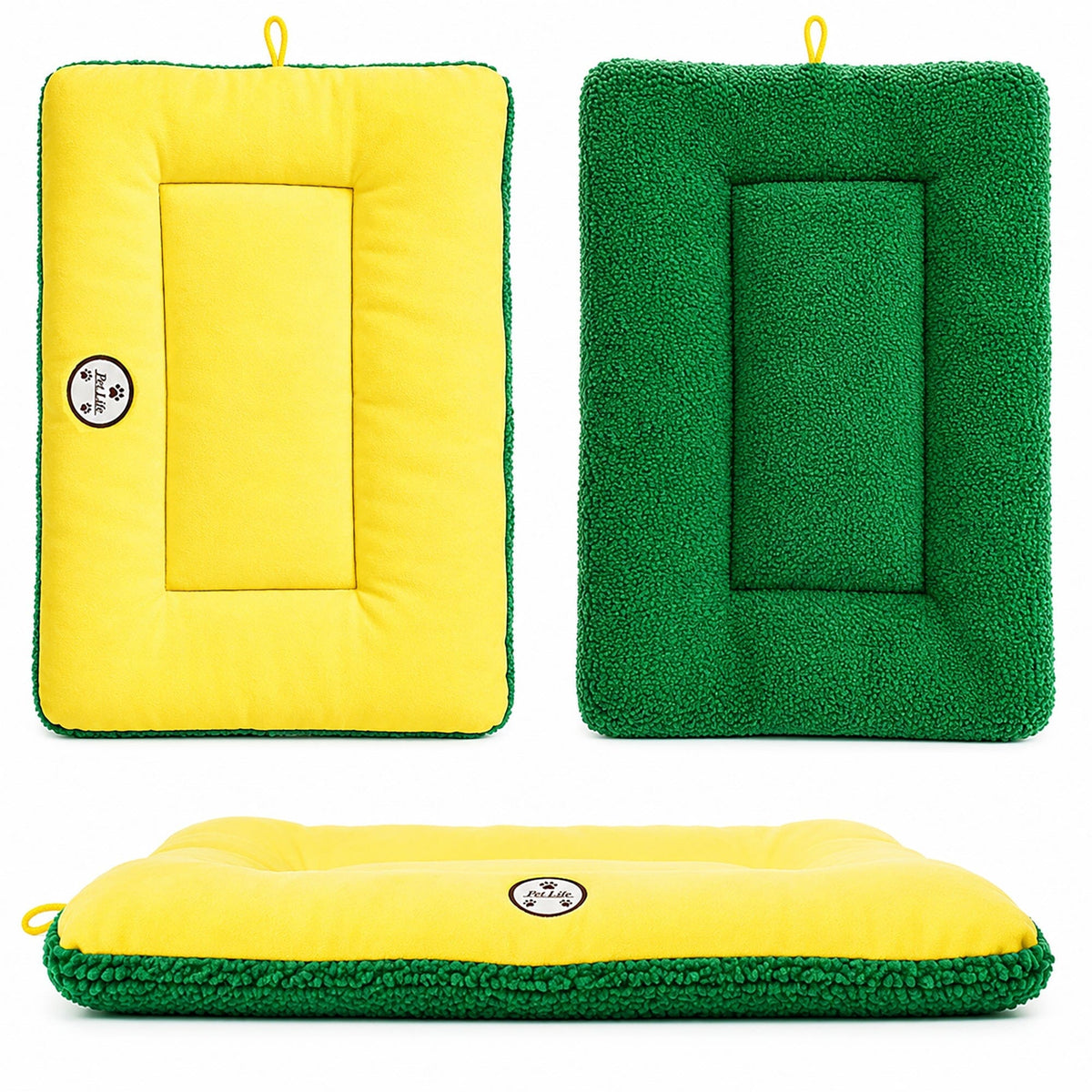 Pet Life Eco-Paw Reversible Eco-Friendly Recyclabled Polyfill Fashion Designer Pet Dog Bed Mat Lounge | HT Animal Supply