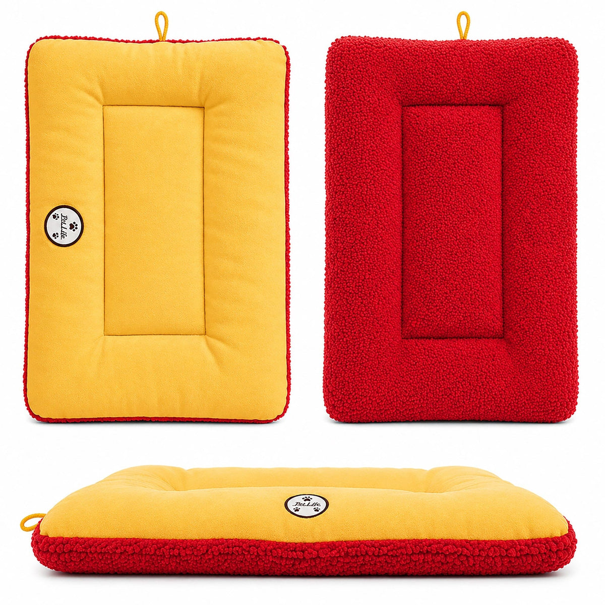 Pet Life Eco-Paw Reversible Eco-Friendly Recyclabled Polyfill Fashion Designer Pet Dog Bed Mat Lounge | HT Animal Supply