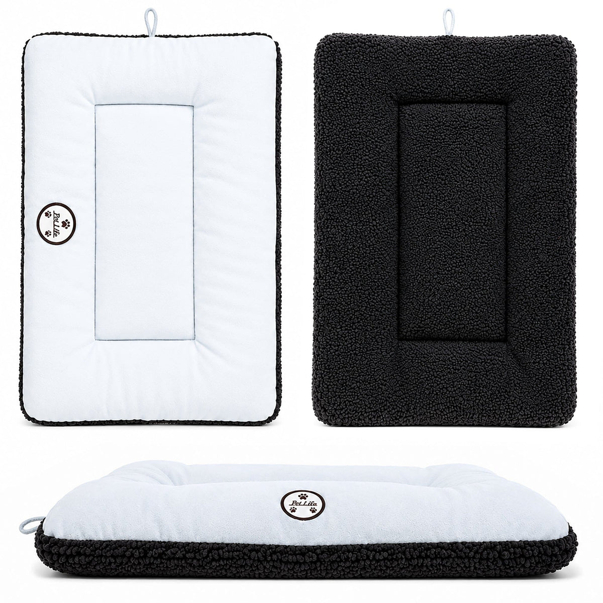 Pet Life Eco-Paw Reversible Eco-Friendly Recyclabled Polyfill Fashion Designer Pet Dog Bed Mat Lounge | HT Animal Supply