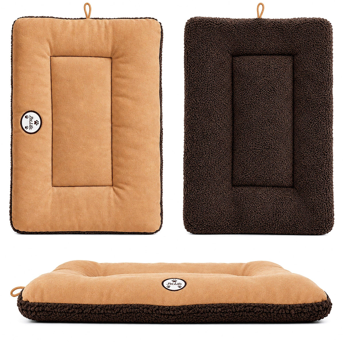 Pet Life Eco-Paw Reversible Eco-Friendly Recyclabled Polyfill Fashion Designer Pet Dog Bed Mat Lounge | HT Animal Supply