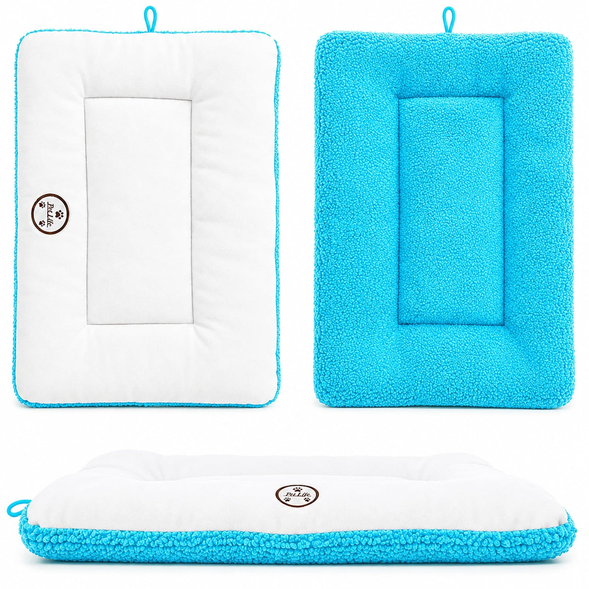 Pet Life Eco-Paw Reversible Eco-Friendly Recyclabled Polyfill Fashion Designer Pet Dog Bed Mat Lounge | HT Animal Supply