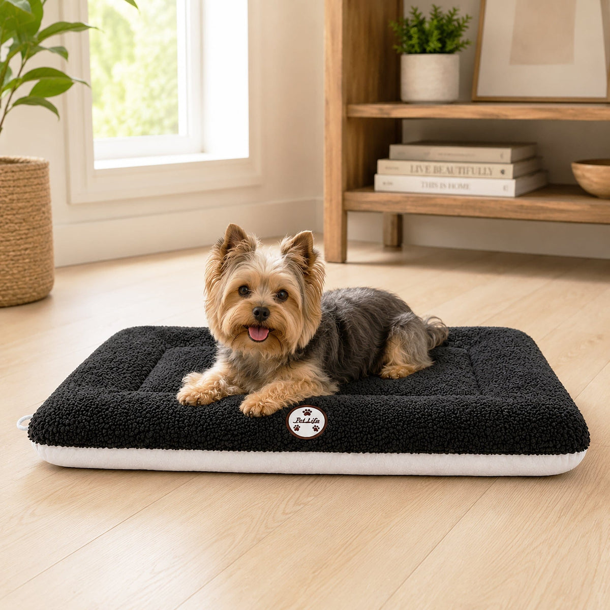 Pet Life Eco-Paw Reversible Eco-Friendly Recyclabled Polyfill Fashion Designer Pet Dog Bed Mat Lounge | HT Animal Supply