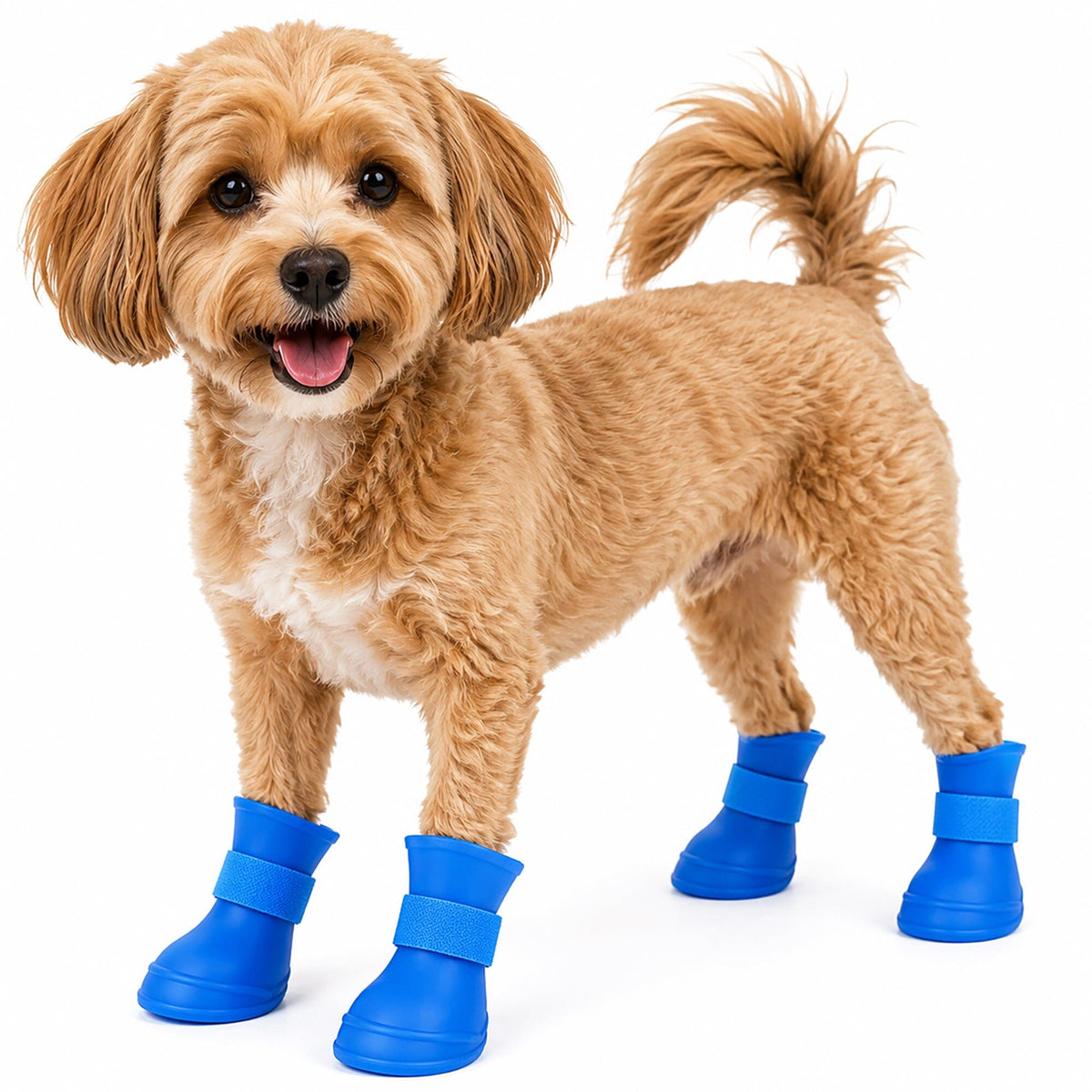 Pet Life Elastic Protective Multi-Usage All-Terrain Rubberized Dog Shoes - Set of 4 | HT Animal Supply