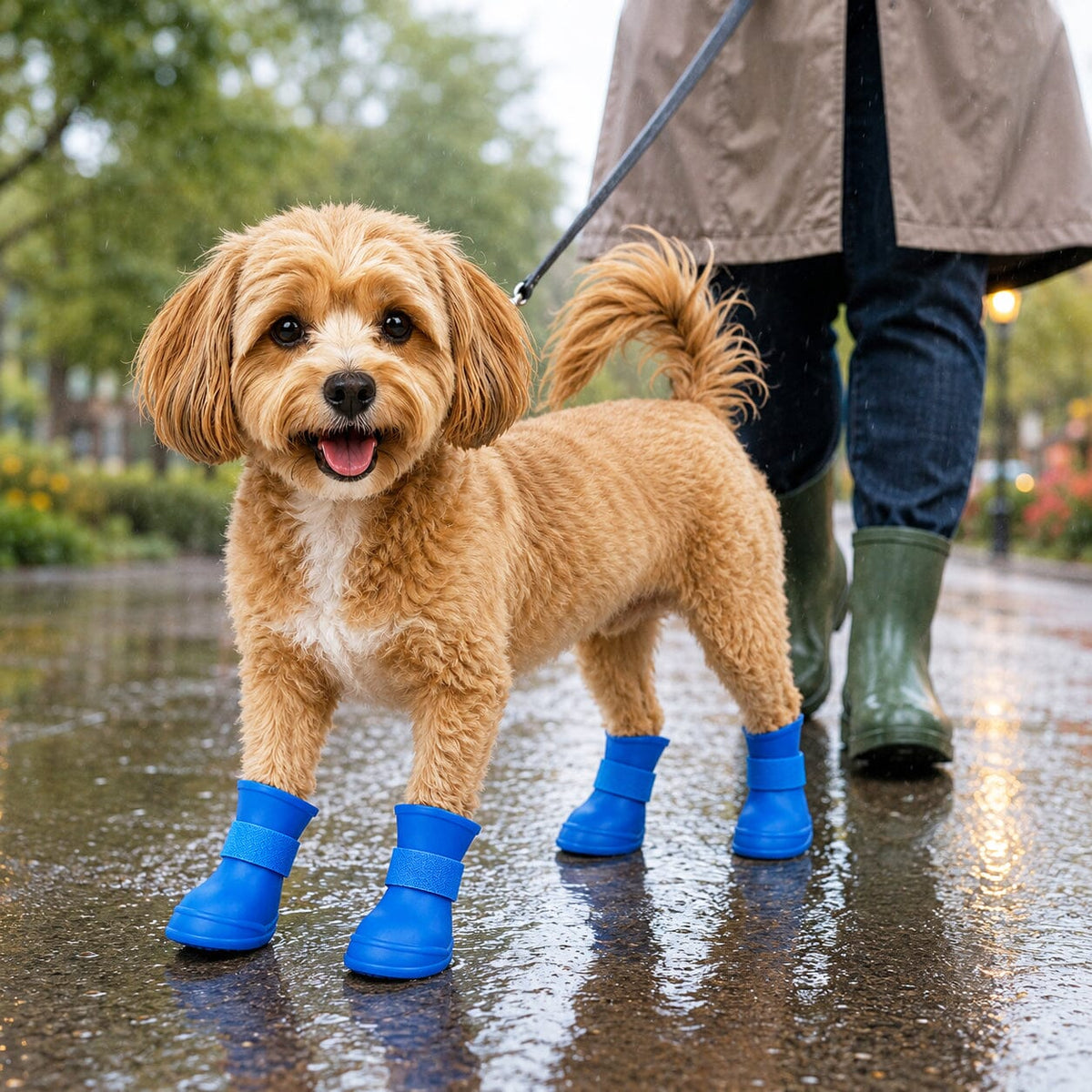Pet Life Elastic Protective Multi-Usage All-Terrain Rubberized Dog Shoes - Set of 4 | HT Animal Supply